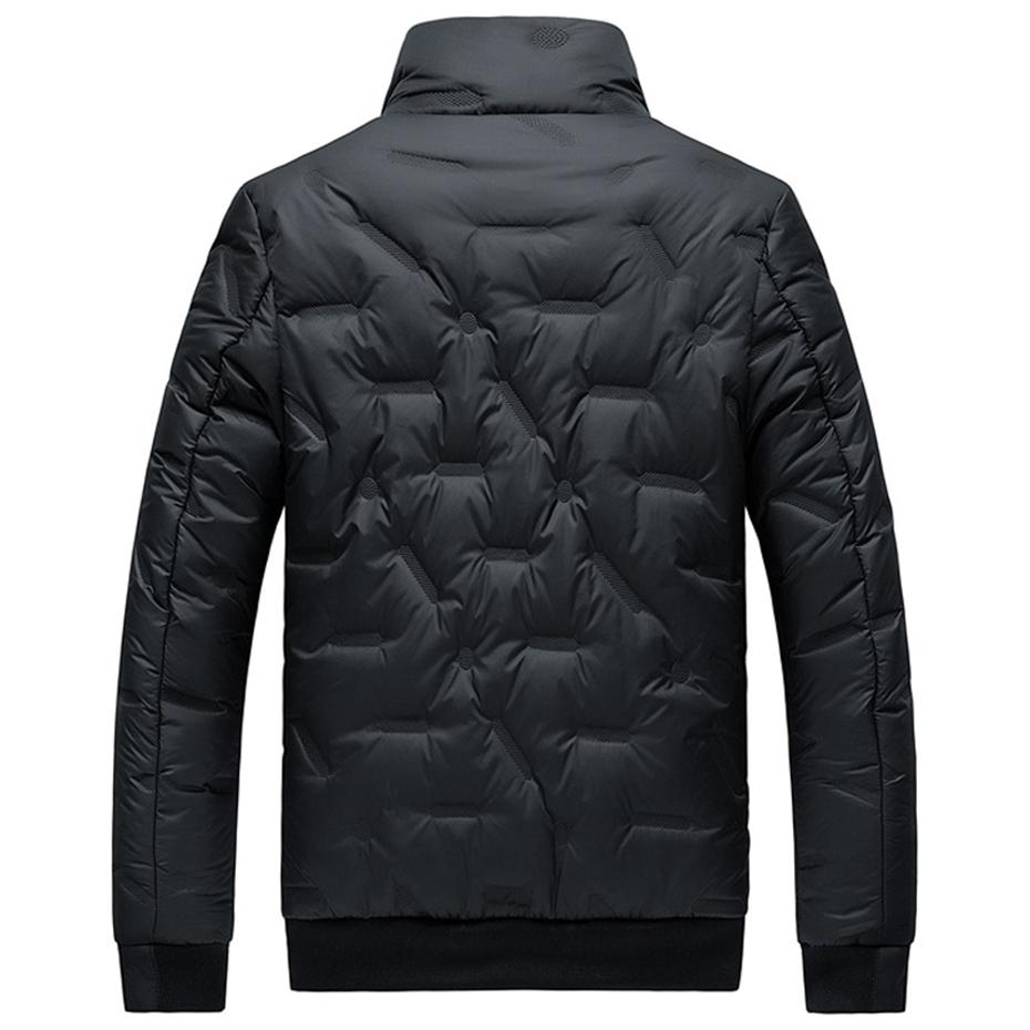 Winter Jackets Men Padded Coat Thicken Warm Parkas Loose Casual Stand Collar Parkas Big Size Black Jackets 7XL