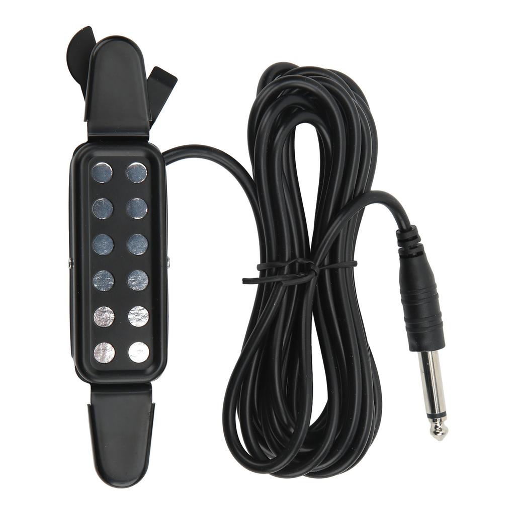 Acoustic Guitar Electric Transducer Soundhole Pickup Preamplifier Punching Free Accessories