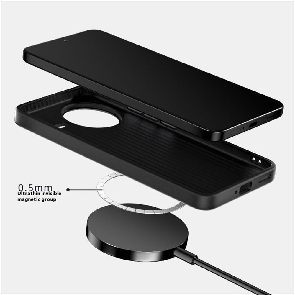 ABEEL For Xiaomi Poco F7 Ultra 5G/Redmi K80 Pro 5G Case Compatible with MagSafe Carbon Fiber Texture Back Cover