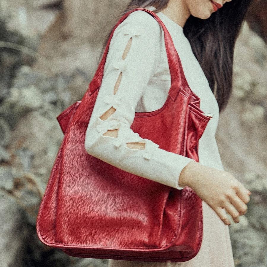 Modetrend Ledertasche Damen Neue Damen Tasche Umhängetasche Große Kapazität Handtasche