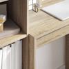 Desk with Drawers and Shelf 2 pcs Sonoma Oak