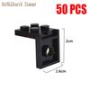 50PCS 2X2 Dots Figures Stand Base Plate Holder Wall Display DIY MOC Showcase Bracket Building Blocks Parts Number 3956 Kids Toys