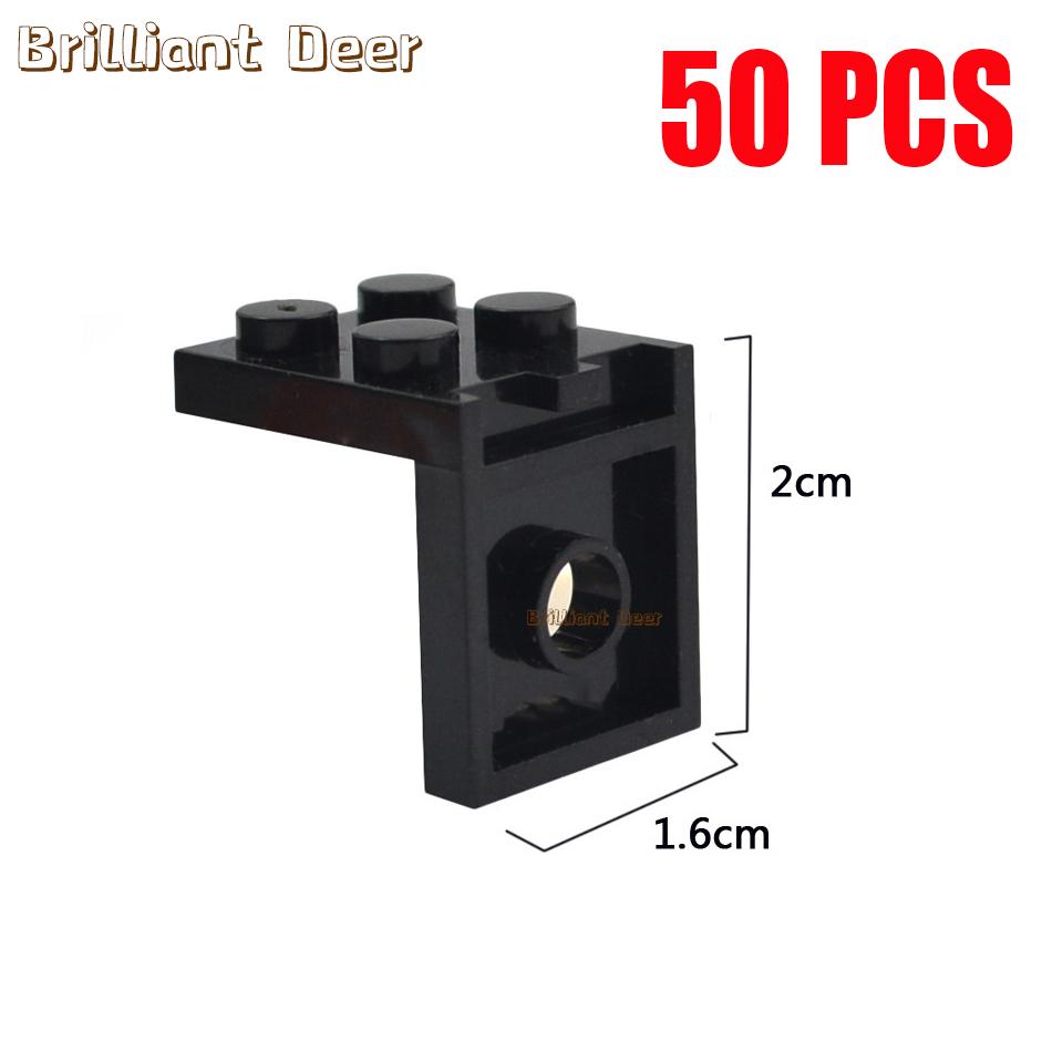 50PCS 2X2 Dots Figures Stand Base Plate Holder Wall Display DIY MOC Showcase Bracket Building Blocks Parts Number 3956 Kids Toys