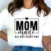 Damen Mode T-Shirt Mom Life Aufdruck Lustige Oberteile Damen Freizeit T-Shirt Oberteile gesegnete Mama T-Shirt Mutter von Jungs Ästhetische Mama Kleidung
