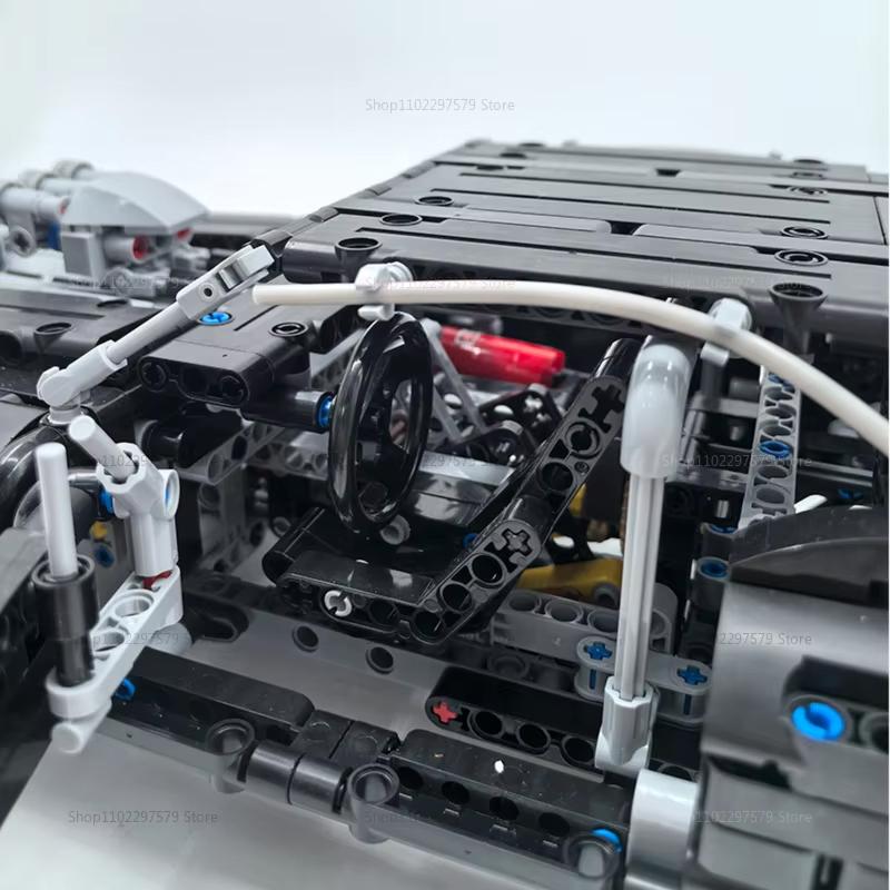 Nuovo Set di Blocchi da Costruzione Auto da Corsa Tecnologica da 1077 Pezzi Giocattoli da Assemblare DIY per Bambini Ragazzi Adulti Gioco Creativo Regalo di Natale