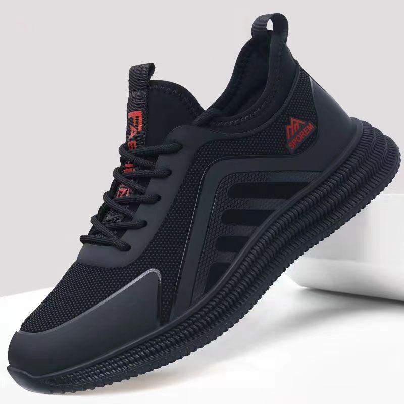 Lightweight outdoor new men's shoes running comfortable casual sports shoes black men's shoes autumn simple