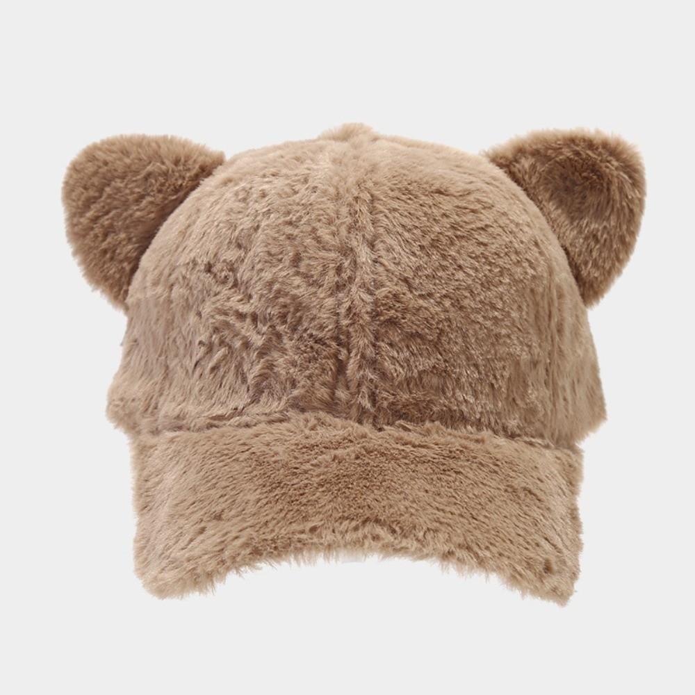 Thicken Winter Caps Cute Cat Ear Cat Ears Baseball Cap Cute Plush Baseball Cap  Winter