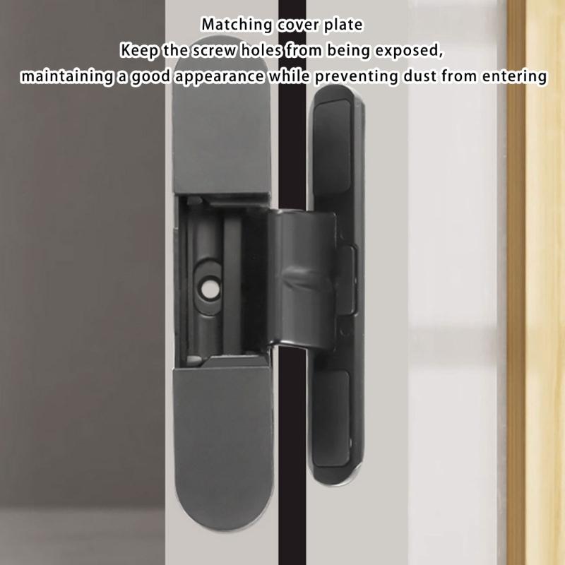 125 Degree Invisible Muted Door Hinge Adjustable Butt Hinges Aluminum Alloy Concealed Hinge Furniture Hardware