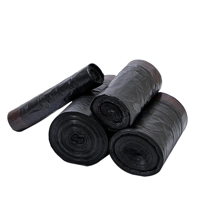 Automatic Drawstring Garbage BagThickened Portable for Household Use Large Black Plastic Bag for Kitchen and Dormitory