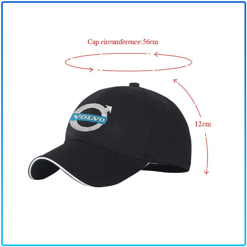 Baseball Cap Summer Outdoor Sun Hats Adjustable Golf Caps For Volvo Xc90 S60 S80 Xc60 Xc70 Xc90 Fh V50 S40 C30