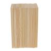 10pcs Unfinished Wood Rectangle Board for Paintings, Natural Pine Wooden Blocks Panels Plank, for DIY Art Crafts Dollhouse