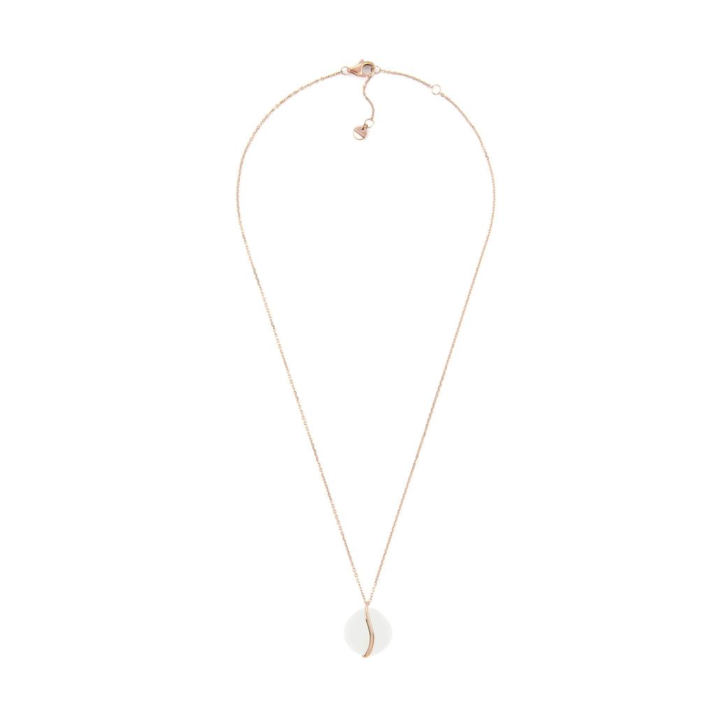 Skagen Women's SOFIE SEA GLASS White Organic Shape Pendant Necklace, SKJ1813791