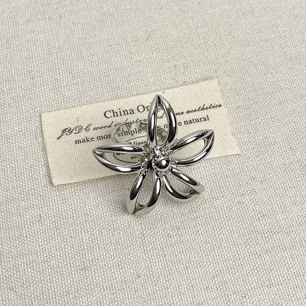 Exaggerated Open Ring Open Adjustable Women Ring Creative Hollow Flower Ring Special Occasion