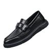 Summer hollowed-out loafers men's lazy Doudou shoes versatile business dress hole casual leather shoes men