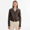 Brown Women's Jacket Handmade Stylish Genuine Casual Lambskin Leather Slim Fit