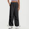Women's Multi Pocket Straight Tube Slimming, Wide Leg Mopping, Solid Color Pants