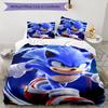 3pcs Sonic1 Design Cover Set - HD Printed Bedding with 1 Cover and 2 Pillowcases - Perfect for Home and Dorm Decor