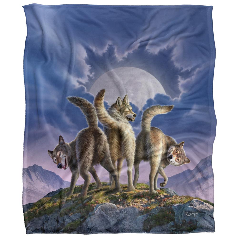 JQ Licensing Jlo Silky Wolf Pack Supersoft Blanket