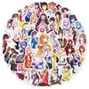 50 Non-exposed Beauty Stickers, Sexy Beauty Stickers, Cartoon Motorcycle Guitar Graffiti Stickers, Outside