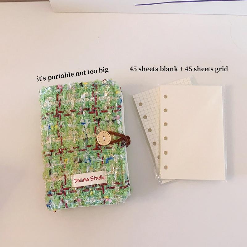 

Мягкий переплет формата А7, блокнот, журнал, милая девушка, портативный блокнот в сетке, пустой блокнот для ежедневника, мини-карманный справочник, план-книга