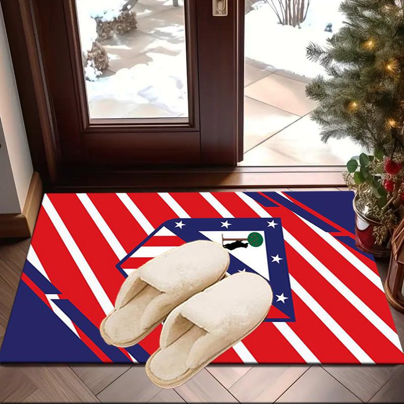 Atletico Ma-drid Crest Printed Area Rug for Office, Chair Rug, Decorative Carpet Floor Mat, Large Size Fan Gifts Christmas Gifts