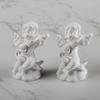 4 Stück/Set Niedliche Engel Ornamente Harz Engel Figur Desktop Kleine Dekorative Skulptur Retro Blumenfee Heim Garten Topf Dekor