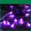 Timelessly Designed Purple Bat And Spider Led String Lights For Festive Occasions