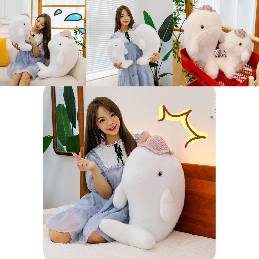 Entzückendes Sommer-Delfin-Stofftier Perfekt Für Kinder Weiche Kuschelpuppe Für Geschenke