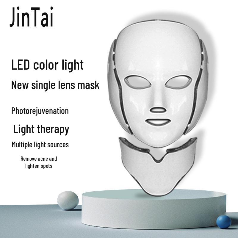 Seven-Color LED Neck Mask: Acne Removal & Skin Rejuvenation Therapy Device