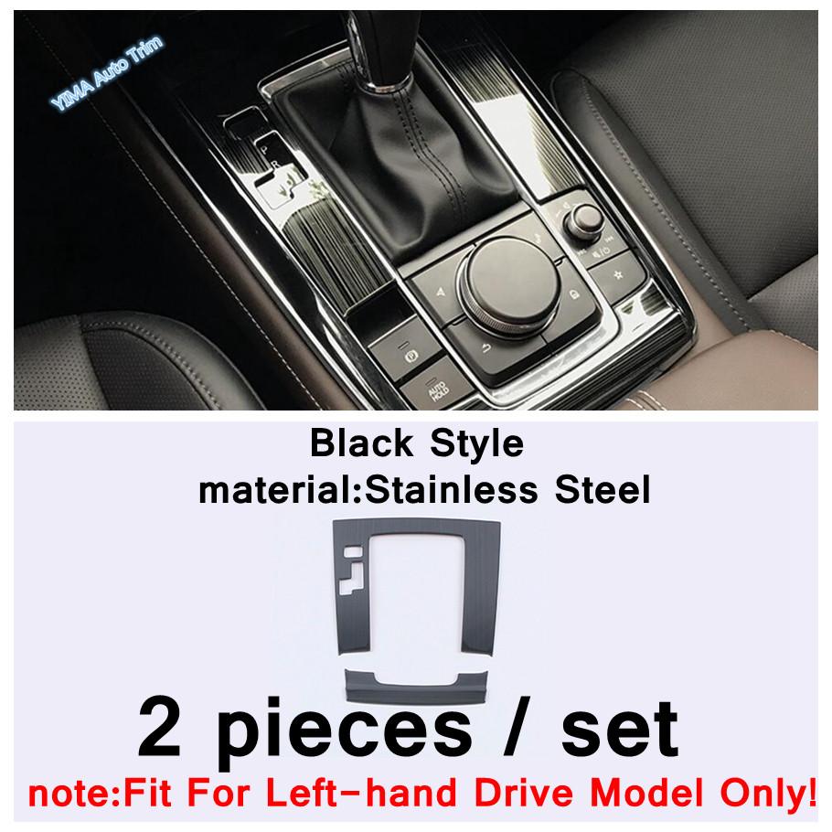 Fit For Mazda CX30 CX-30 - 2025 Auto Footrest Pedal / Door Handle Bowl / Gear Shift Panel Cover Trim Interior Accessories