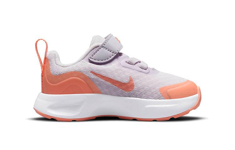 Nike Wearallday TD Slip Resistant Cushioning Abrasion Resistant Low top Running Shoes Orange Purple Infant And Toddler CJ3818-500