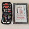Portable Needle and Thread Set for Home Sewing and Mending – Includes Stitching Method Book and Case