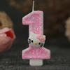Cat Head Number 1 Birthday Candle