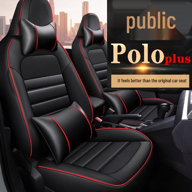 HMGJ Custom Car Seat Covers for Volkswagen POLO Plus – Full Package, All-Season Mats.