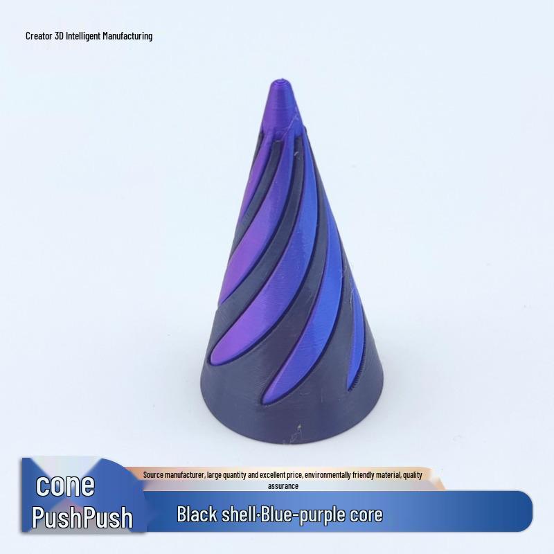 3D Kreisel Spielzeug: Pädagogisches Dekompressions-Spiralstruktur-Fingerspitzenornament