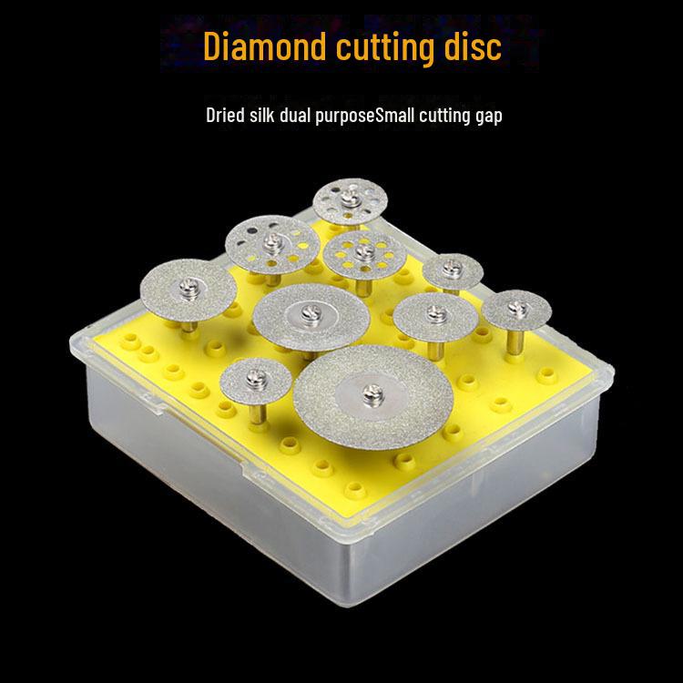 10-Piece Diamond Saw Blade Set for Cutting and Grinding Jade