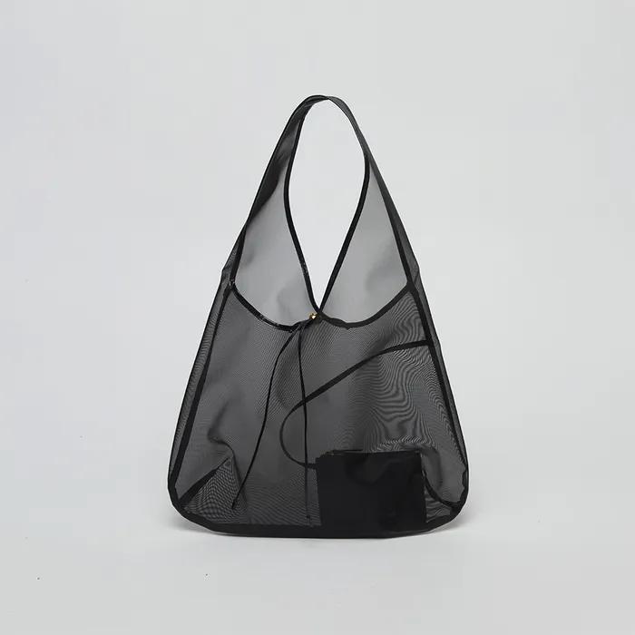 Luv basket bag(Mesh black)