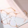 Light Pink Transparent Eyeglasses: Chic Retro Frames for Anti-Blue Light Protection & All-Day Comfort