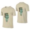Mr Frog  Casual Commuting Reversible Tshirt Light Commuting Print Does Not Fade Unisexs Tshirts