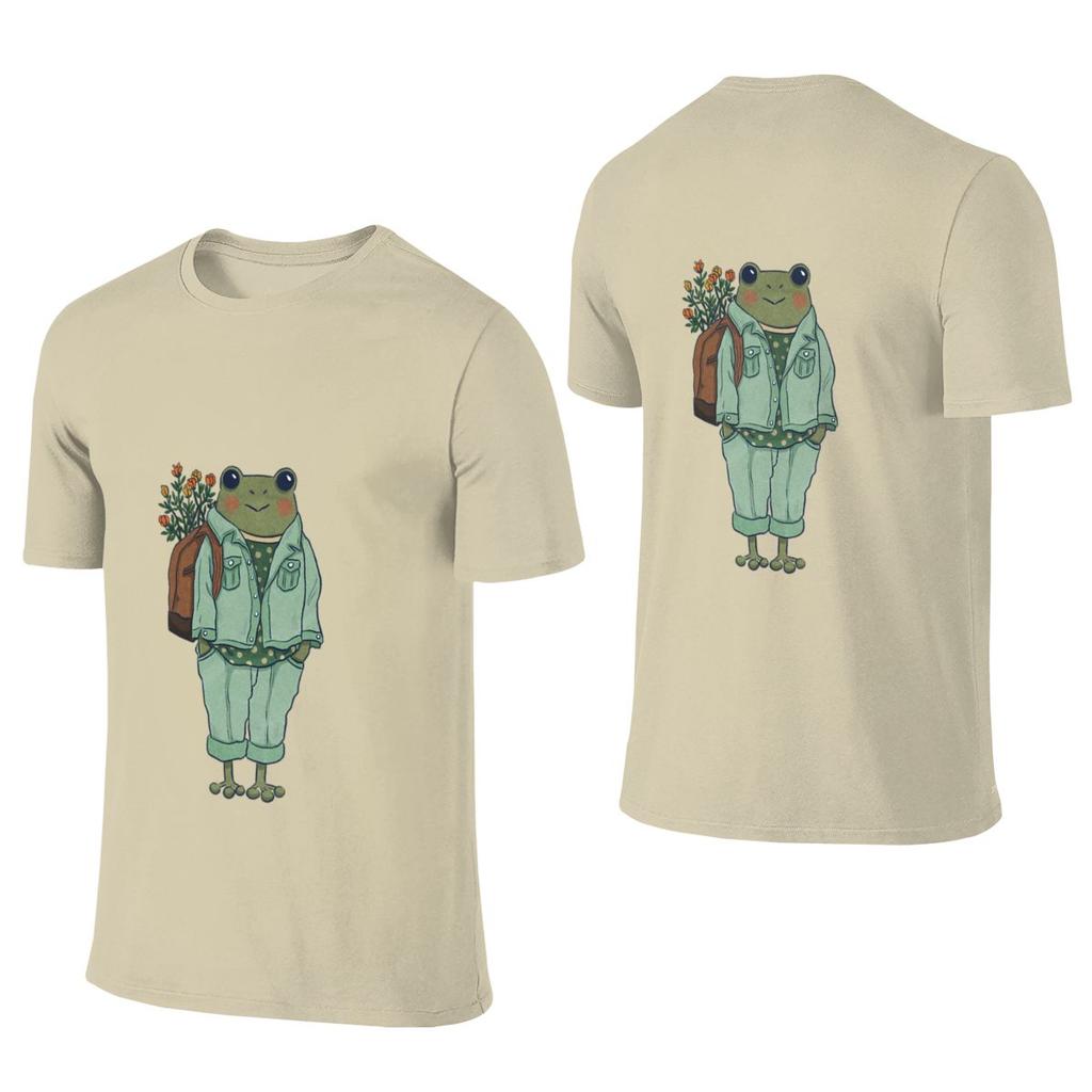 Mr Frog  Casual Commuting Reversible Tshirt Light Commuting Print Does Not Fade Unisexs Tshirts