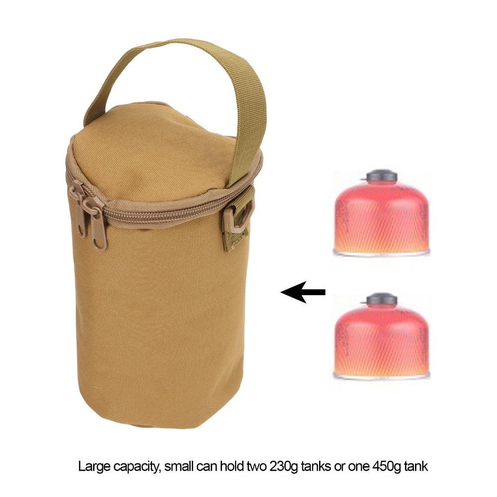 Portable Gas Cylinder Cover With Shoulder Strap Double Zipper Bag  Camping хаки