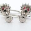 Earring Pt900Platinum/Ruby/diamond 2.2g Women Used