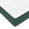 Bed Frame with Mattress Dark Green 180 x 200 cm Fabric