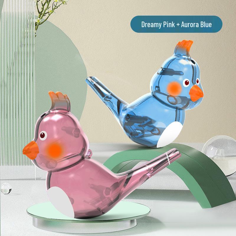 Pískátko pro ptáčky plněné vodou pro děti: Zlepšuje orálně motorické dovednosti a artikulaci pomocí realistických zvuků ptáků pro kojence a batolata