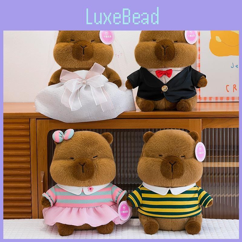 Plush Capybara Wedding Dolls Soft Stuffed Animal Gift For Couples Decor Home