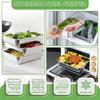 3/6/10PCS Refrigerator Food Storage Box Portable Food Freshness Preservation Box Picnic Box Stainless Steel Food Container