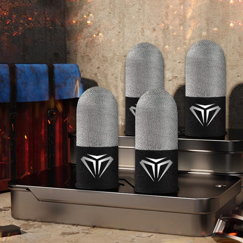 Fingertip Sleeve Sweatproof Ultra Thin Mobile Game for Touch Screen Finger Cover Tear Resistant Fingertip Gloves