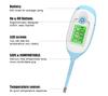 Flexible Tip Silicone Soft Head Lcd Three-Color Backlight Display Waterproof Electronic Clinical Digital Armpit Thermometer