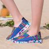 Personalized Fantasy Colored Mesh Hand Woven Elastic Band Sports Shoes for Lazy People, One Foot Flat Casual Shoes for Women