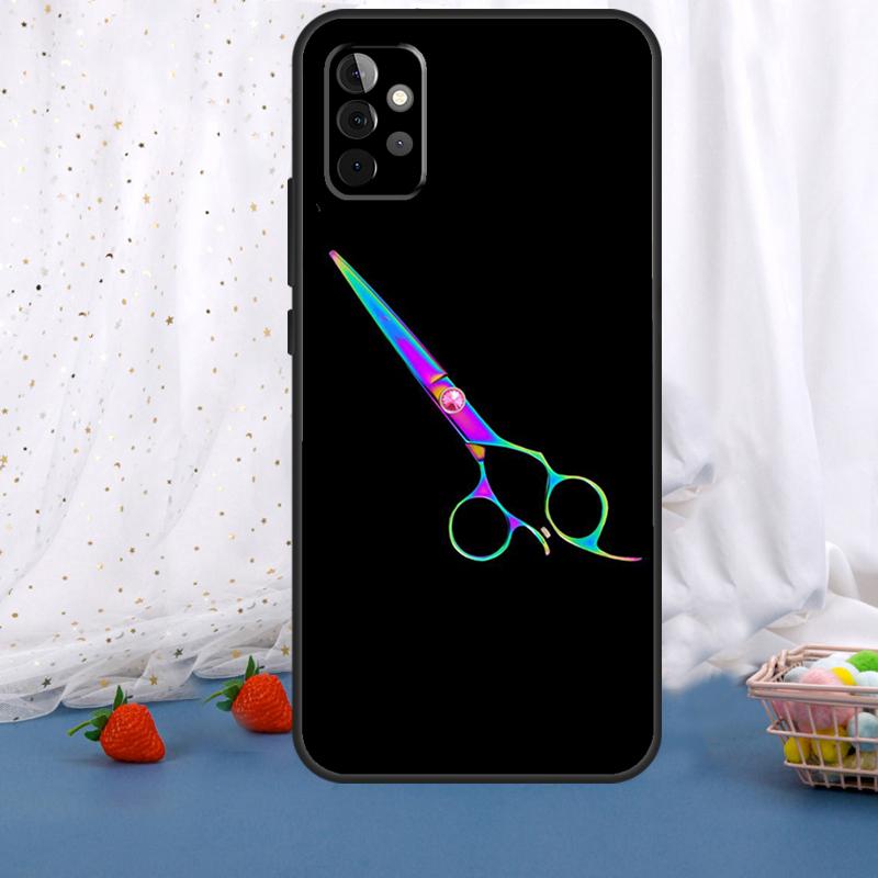 Hair Stylist Scissors Brush Switch For Samsung Galaxy A53 A33 A16 A06 A56 A36 A26 A05 A22 A32 A52 A54 A34 A14 A55 A15 A35 Case